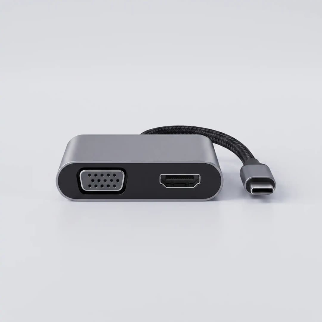 meld USB-C ke HDMI & VGA — foto produk resmi
